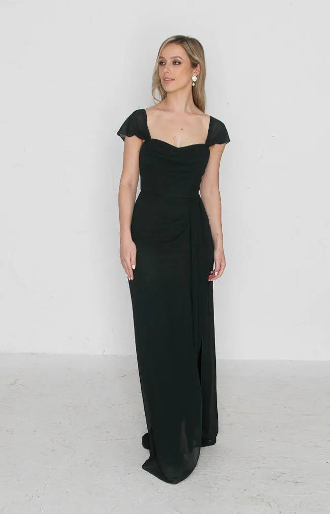 Austen Gown - Forest Green