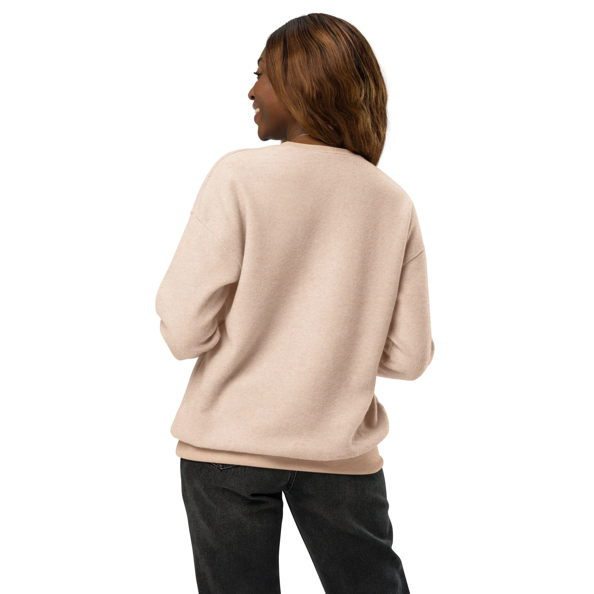 Black Mogul Collection Unisex sueded fleece sweatshirt