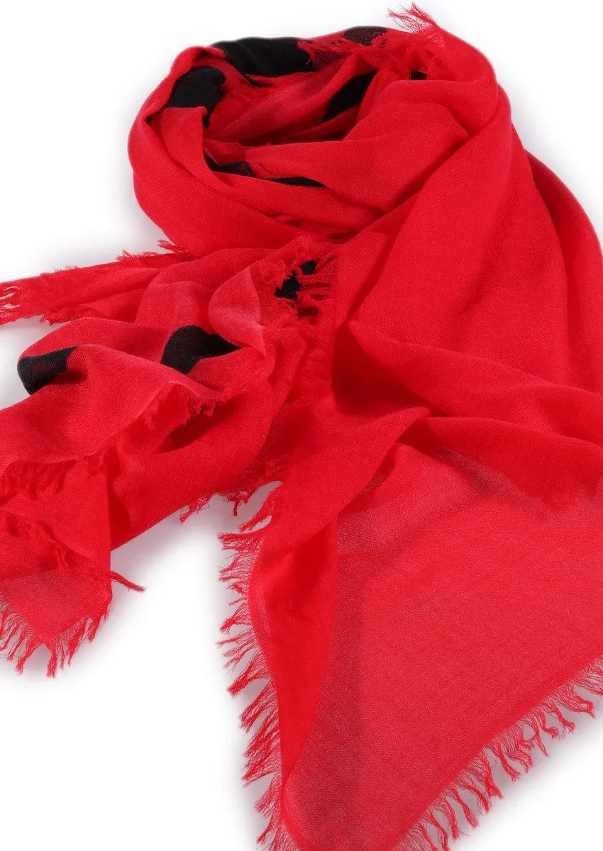 Calligraphy cashmere scarf