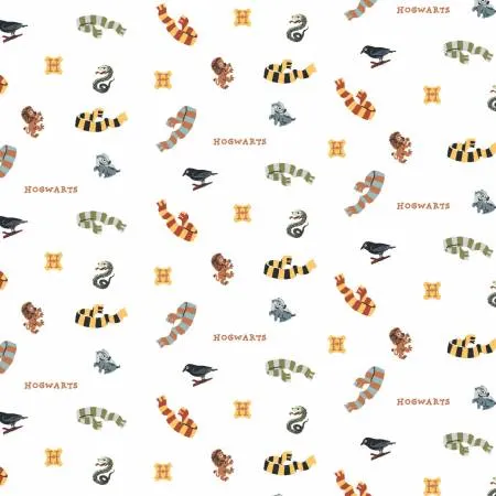 Harry Potter Arts and Crafts House Scarves Fabric
