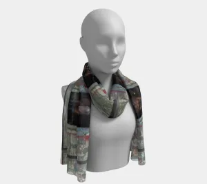 Horse in Red Barn by JVH Long Scarf