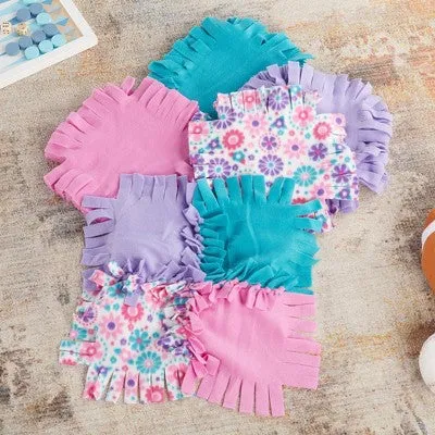 Open Box - Melissa & Doug Created by Me! Flower Fleece Quilt No-Sew Craft Kit