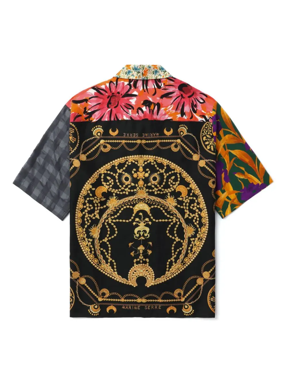 Regenerated Silk Scarves Bowling Shirt