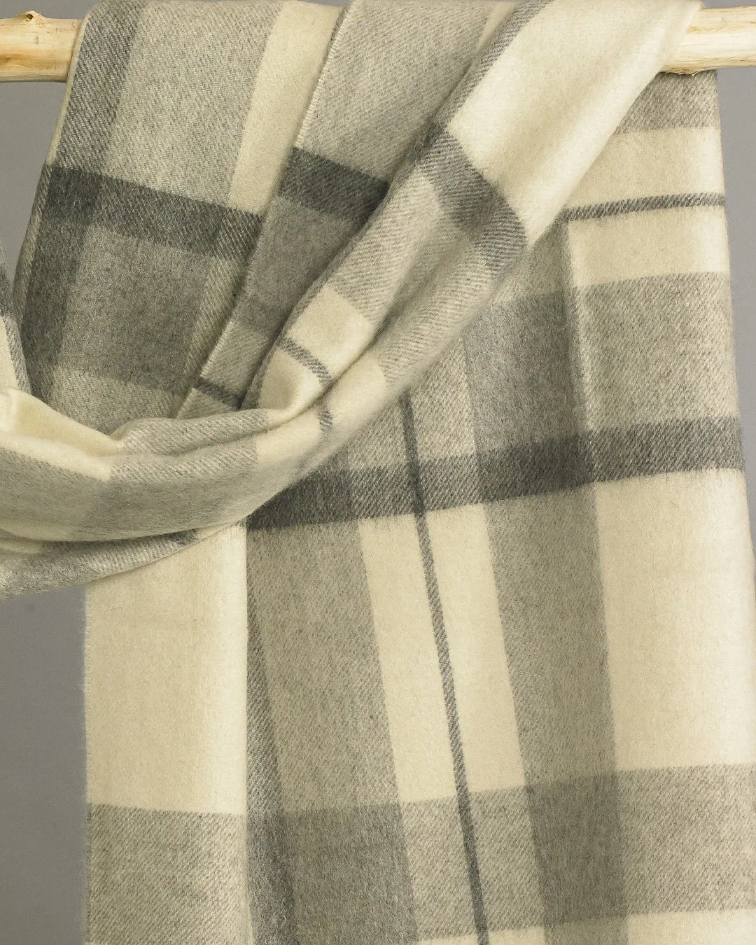 Shortbread Check Cashmere Stole