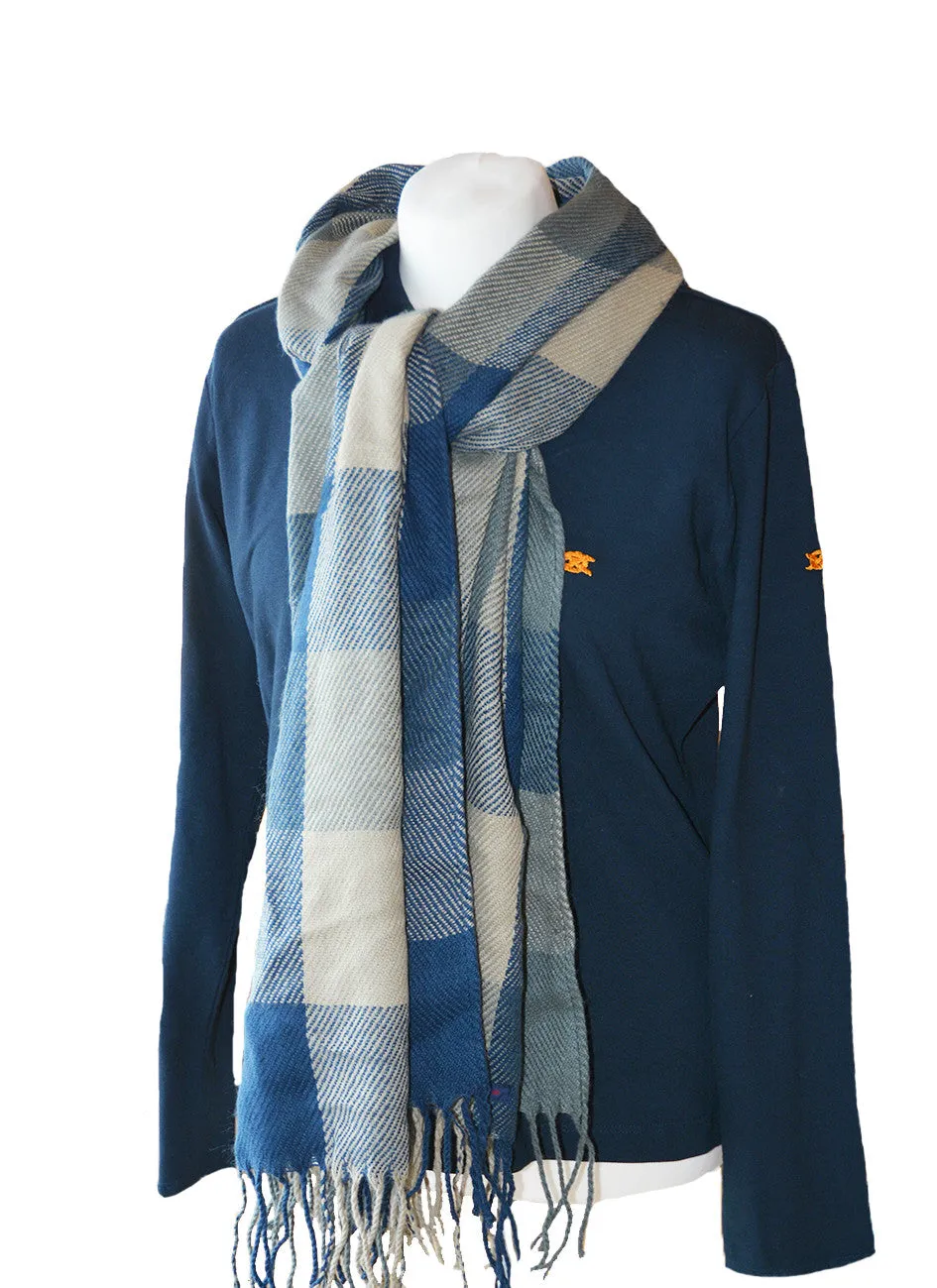 Southern Marine's Plaid Scarf in Blue    ON SALE