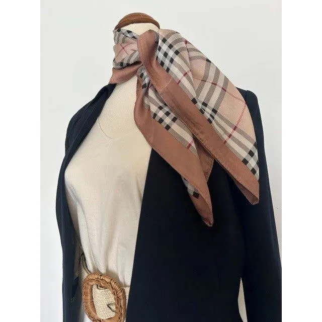 Stylish Silky Scarf - Pink Burberry