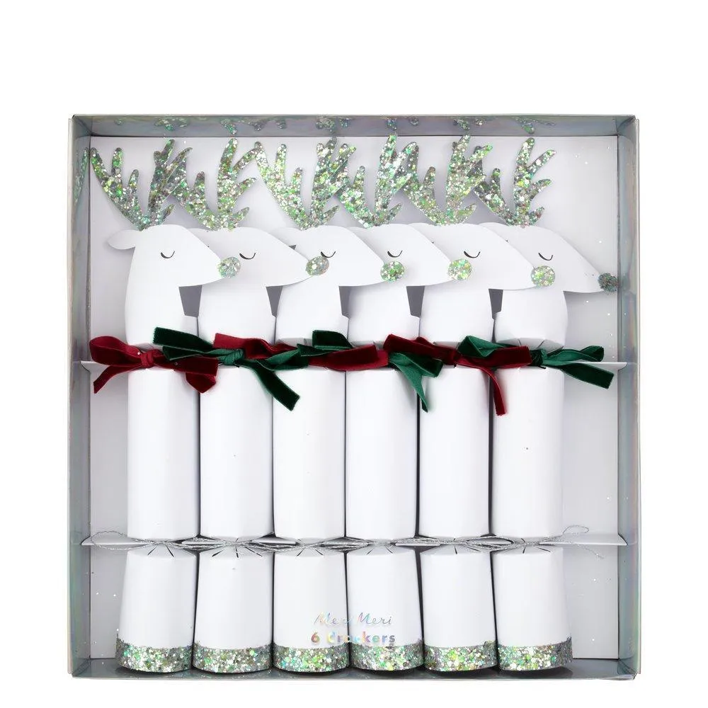 White Reindeer Medium Crackers