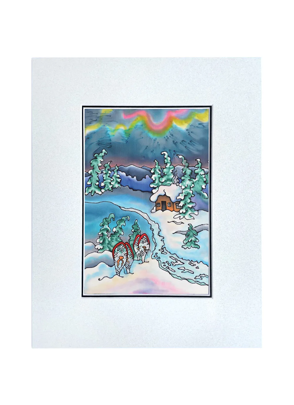 Winter Fun - Snowshoeing Print | 11"x14"