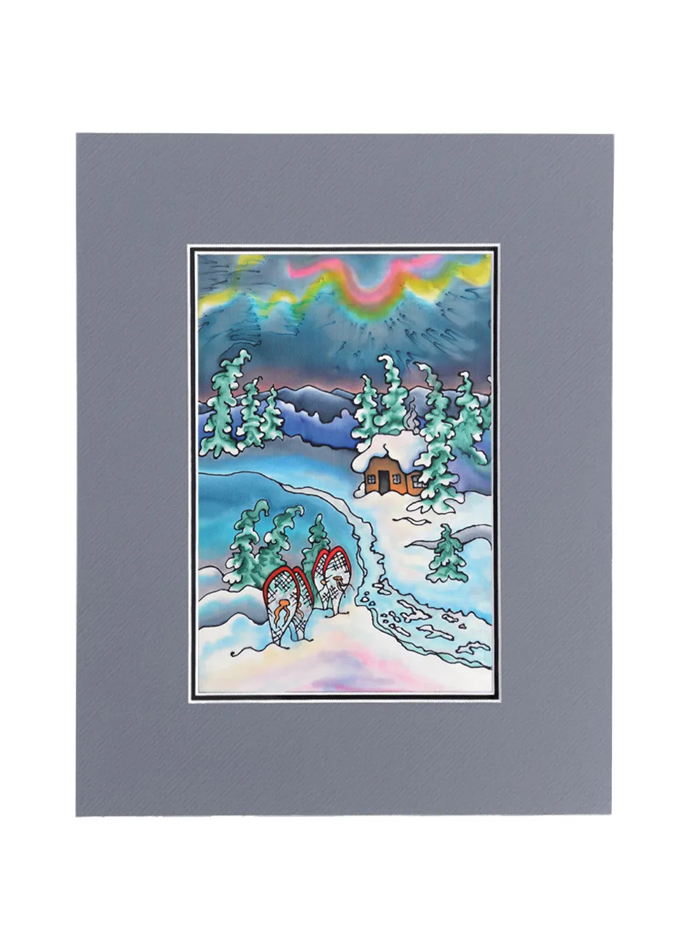 Winter Fun - Snowshoeing Print | 11"x14"